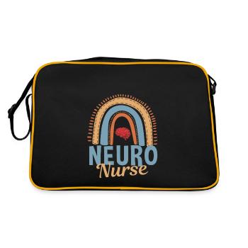 Infirmière du Neuro Arc-en-ciel - Sac Retro - noir/or - Dos