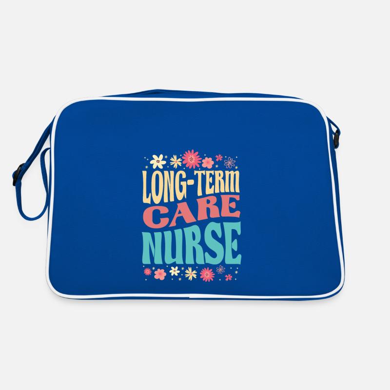 Tenue fleurie d’infirmière en soins de longue durée Sac Retro