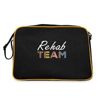 Reha Team - Retro Tasche - Schwarz/Gold - Hinten