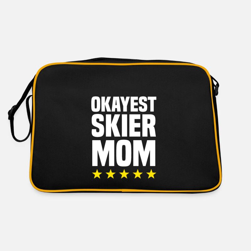 Maman skieuse la plus agréable Sac Retro
