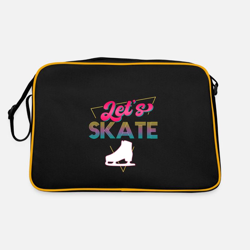 Retro 80er Jahre Eislaufen Design Eiskunstläufer Retro Tasche