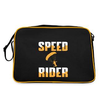 Speed Rider - Retro Bag - black/gold - Back
