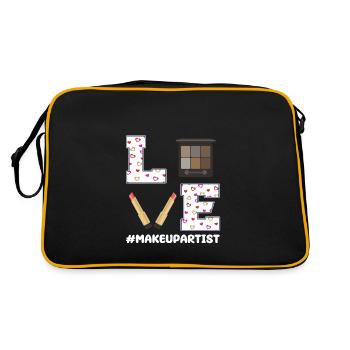 Valentine's Day Makeup Artist Design - Retro Bag - black/gold - Back