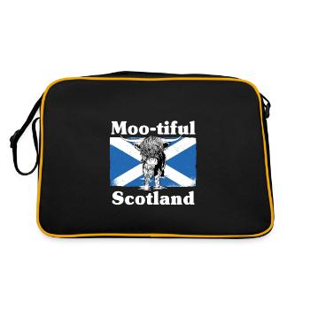 Moo-tiful - Scotland - Retro Bag - black/gold - Back