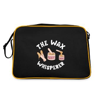 The Wax Whsiperer - Retro Bag - black/gold - Back
