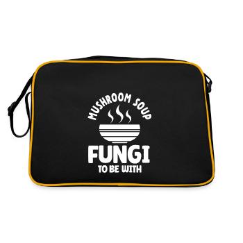 Tenue de soupe aux champignons drôle - Sac Retro - noir/or - Dos