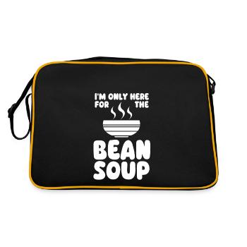 Dicton pour les amateurs de soupe aux haricots - Sac Retro - noir/or - Dos