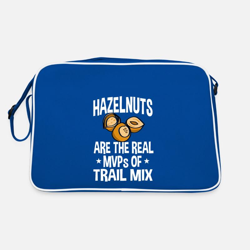 Haselnuss Spruch Retro Tasche