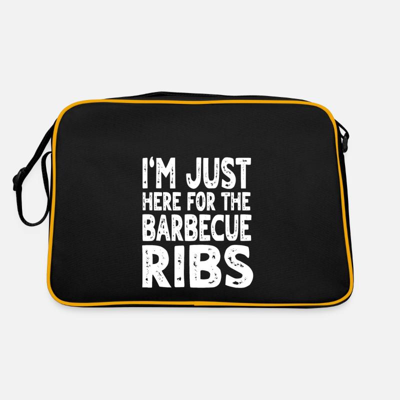 Drôle de dicton de côtes levées au barbecue Sac Retro