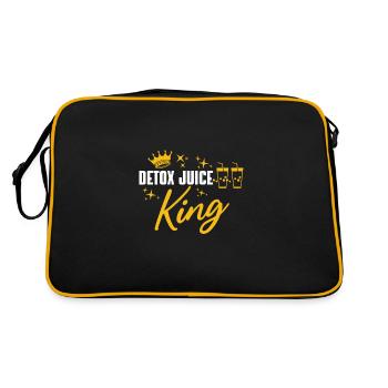 Detox Juice King - Retro Tasche - Schwarz/Gold - Hinten