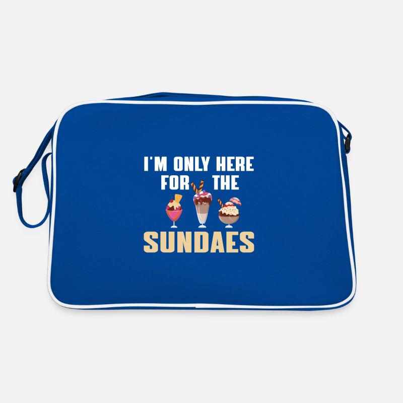 Idée cadeau drôle de sundae à la crème glacée Sac Retro
