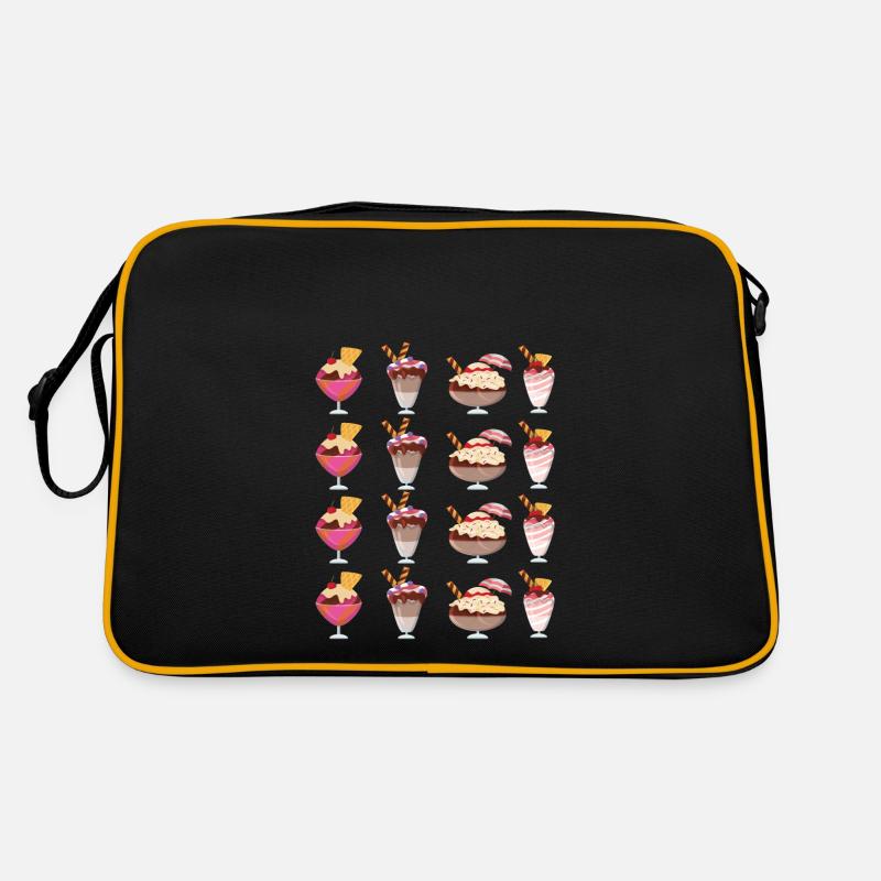 Auswahl An Eisbechern Retro Tasche