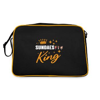 Roi du sundae à la crème glacée - Sac Retro - noir/or - Dos