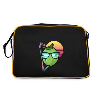 Retro Coconut Design - Retro Bag - black/gold - Back