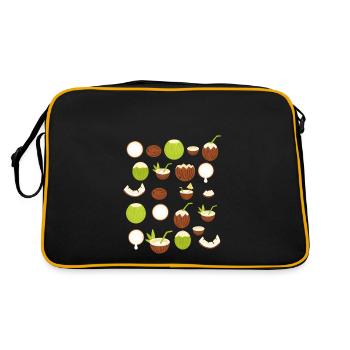 Retro Coconut Design - Retro Bag - black/gold - Back