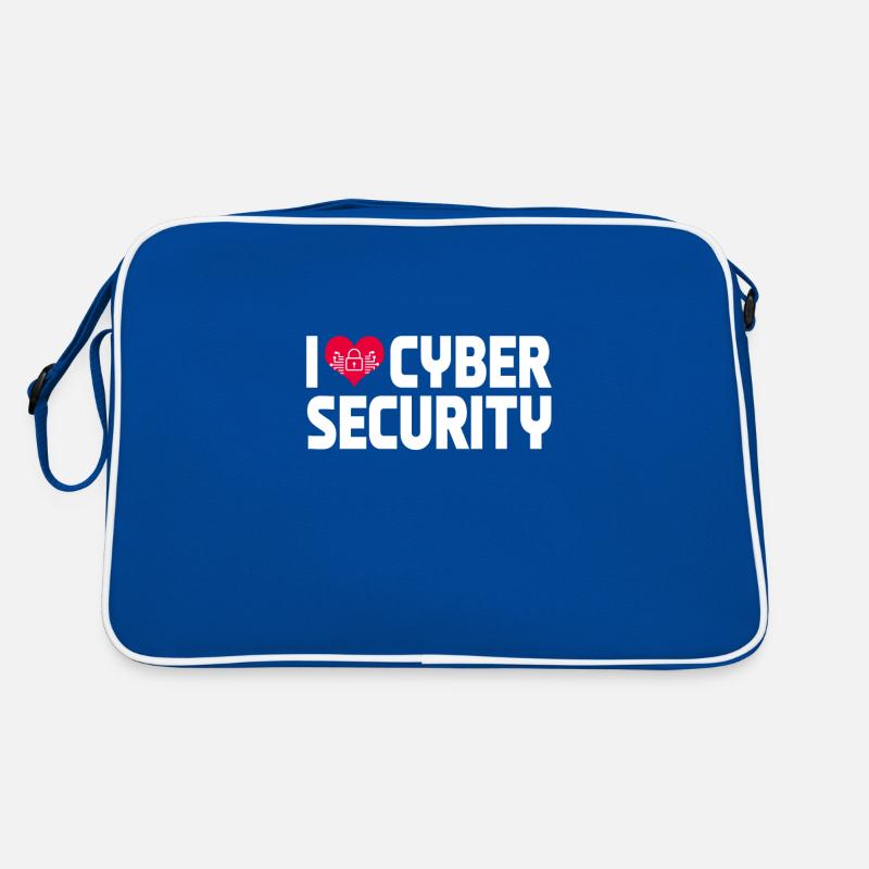 CyberI love cybersecurity Retro Bag