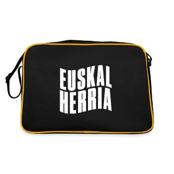 Basken Basco Euskotarak Baskische Sprache - Retro Tasche - Schwarz/Gold - Hinten