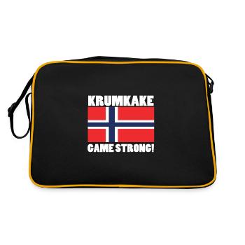 Krumkake Jeu Fort - Sac Retro - noir/or - Dos