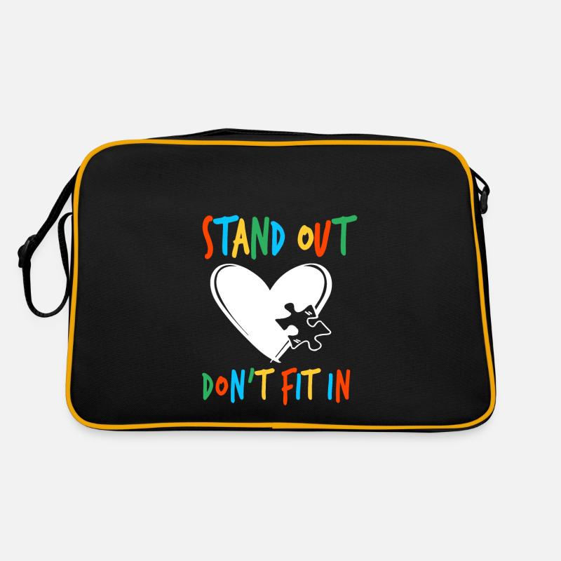Chemise d’autisme Sac Retro