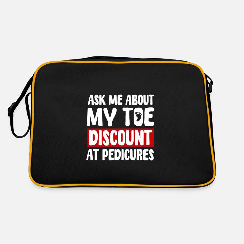 Funny toe amputation gift idea Retro Bag