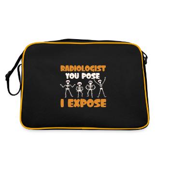 Radiology You Pose I Expose - Retro Bag - black/gold - Back