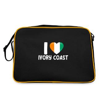 J’adore la Côte d’Ivoire - Sac Retro - noir/or - Dos