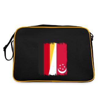 Singapour, Allemagne - Sac Retro - noir/or - Dos