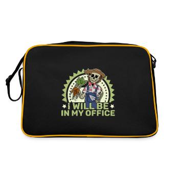 Allotment Garden Spooky Skeleton Halloween - Retro Bag - black/gold - Back