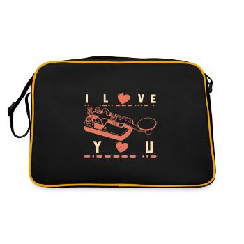 Radio Morse Hobby Mortar Radio Technician - Retro Bag - black/gold - Back