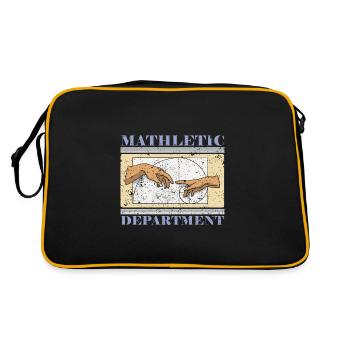 Fibonacci Art Geometry Spiral Student - Retro Bag - black/gold - Back