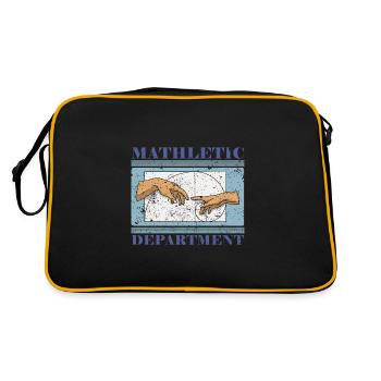 Fibonacci Art Geometry Spiral Student - Retro Bag - black/gold - Back