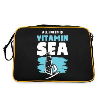 Vitamine Lake Windsurfer - Sac Retro - noir/or - Dos