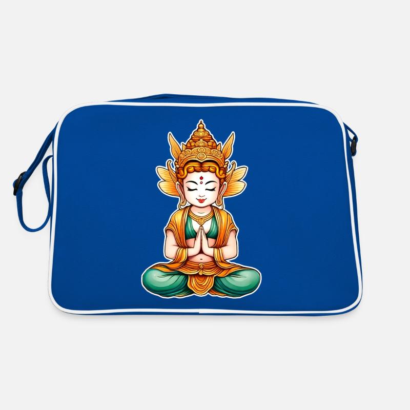 Elfe mignon en position de Bouddha Sac Retro