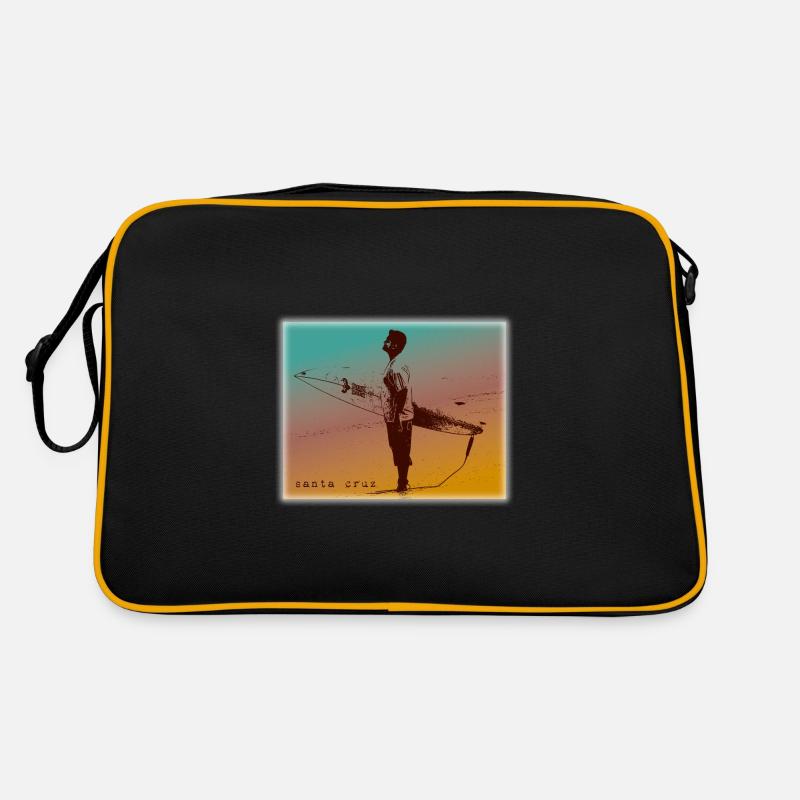 Surf Santa Cruz - Retro Tasche - Schwarz/Gold