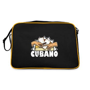 Cubano Cigare Cigare Cubain Tabac Dicton - Sac Retro - noir/or - Dos