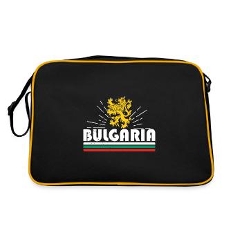 Bulgaria Holidays Balkans Bulgarians Sofia Saying - Retro Bag - black/gold - Back