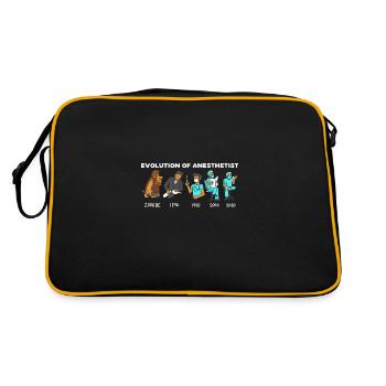 Evolution Of Anesthetist For Anesthesia Doctors - Retro Bag - black/gold - Back