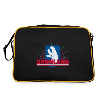 Tupilaq Grönland Thulemand Dänemark Inuit - Retro Tasche - Schwarz/Gold - Hinten