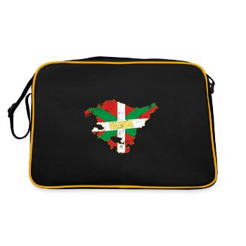 Euskaldunak Baskenland Euskal Herria Spanien - Retro Tasche - Schwarz/Gold - Hinten