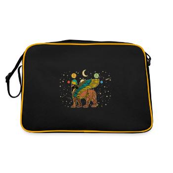 Lamassu Assyrie Antique divinité Babylone Sumer - Sac Retro - noir/or - Dos