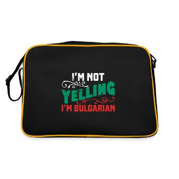 Bulgaria Origin Balkans Sofia Holidays Travel - Retro Bag - black/gold - Back