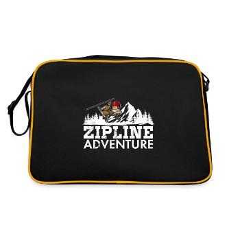Zipliner Tyrolienne Hobby Tyrolienne Montagnes Dicton - Sac Retro - noir/or - Dos