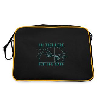 Fibonacci Numbers Geometry Math Teacher - Retro Bag - black/gold - Back