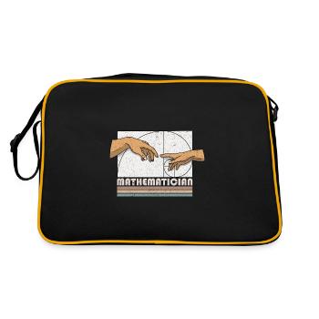 Creation of Adams Fibonacci Math Art - Retro Bag - black/gold - Back