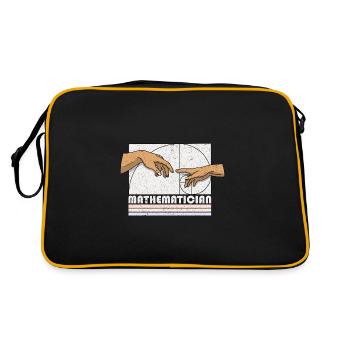 Creation of Adams Fibonacci Math Art - Retro Bag - black/gold - Back