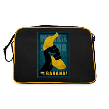 Banana Wankil - Sac Retro - noir/or - Dos