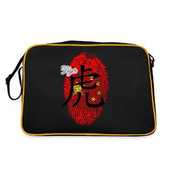 Tiger chinois - Sac Retro - noir/or - Dos