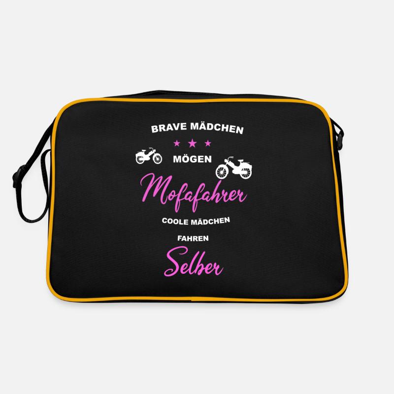 Mofa Moped Mofafahrer Mopedfahrer Mopeds Mokick Retro Tasche