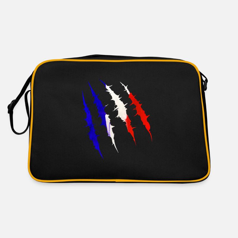 France drapeau griffe pays fan de l’équipe Sac Retro