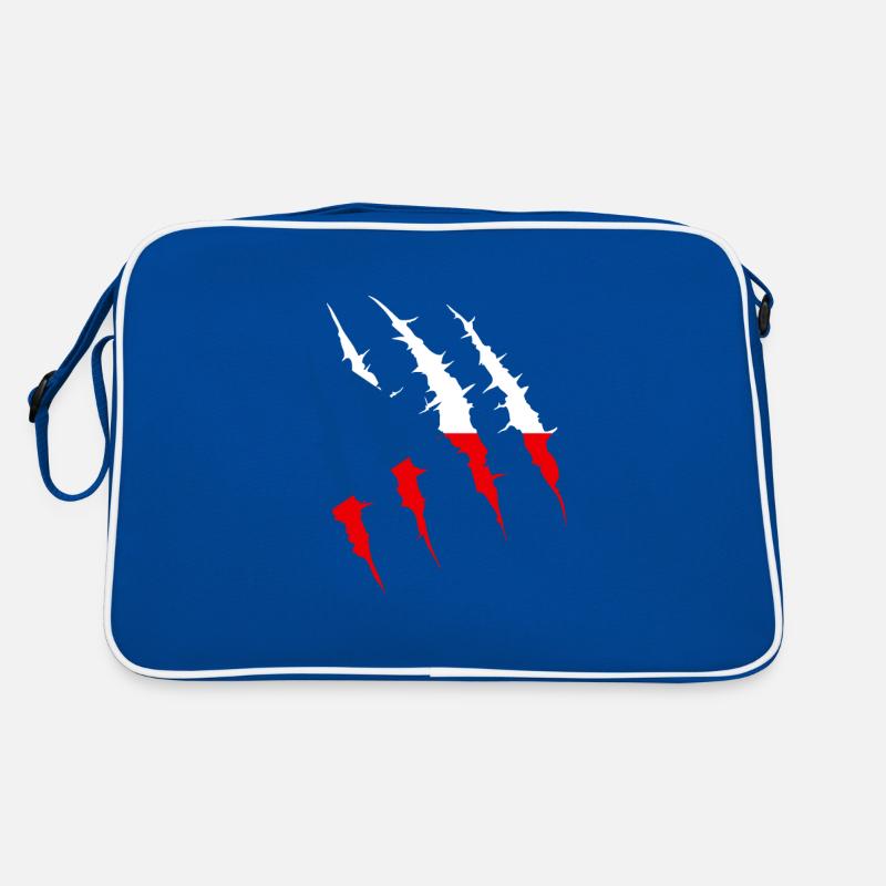 Czech Republic Flag Claw Track Countries Flag Team Fa Retro Bag